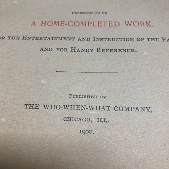 Antique The Who-When-What Book by W. M. Knox, 1900 Historical Biographies - Picture 10 of 16